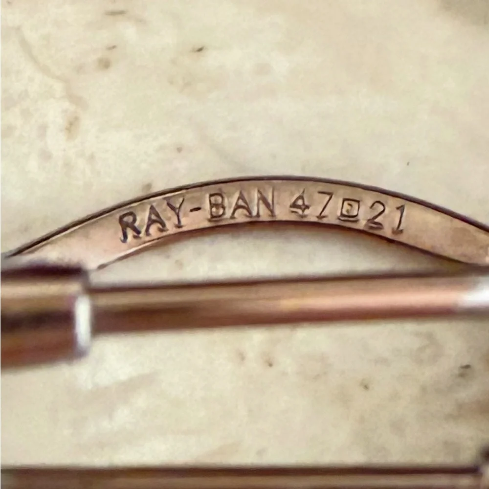 Small Ray-Ban Black and Brown Sunglasses - Picture 7 of 8